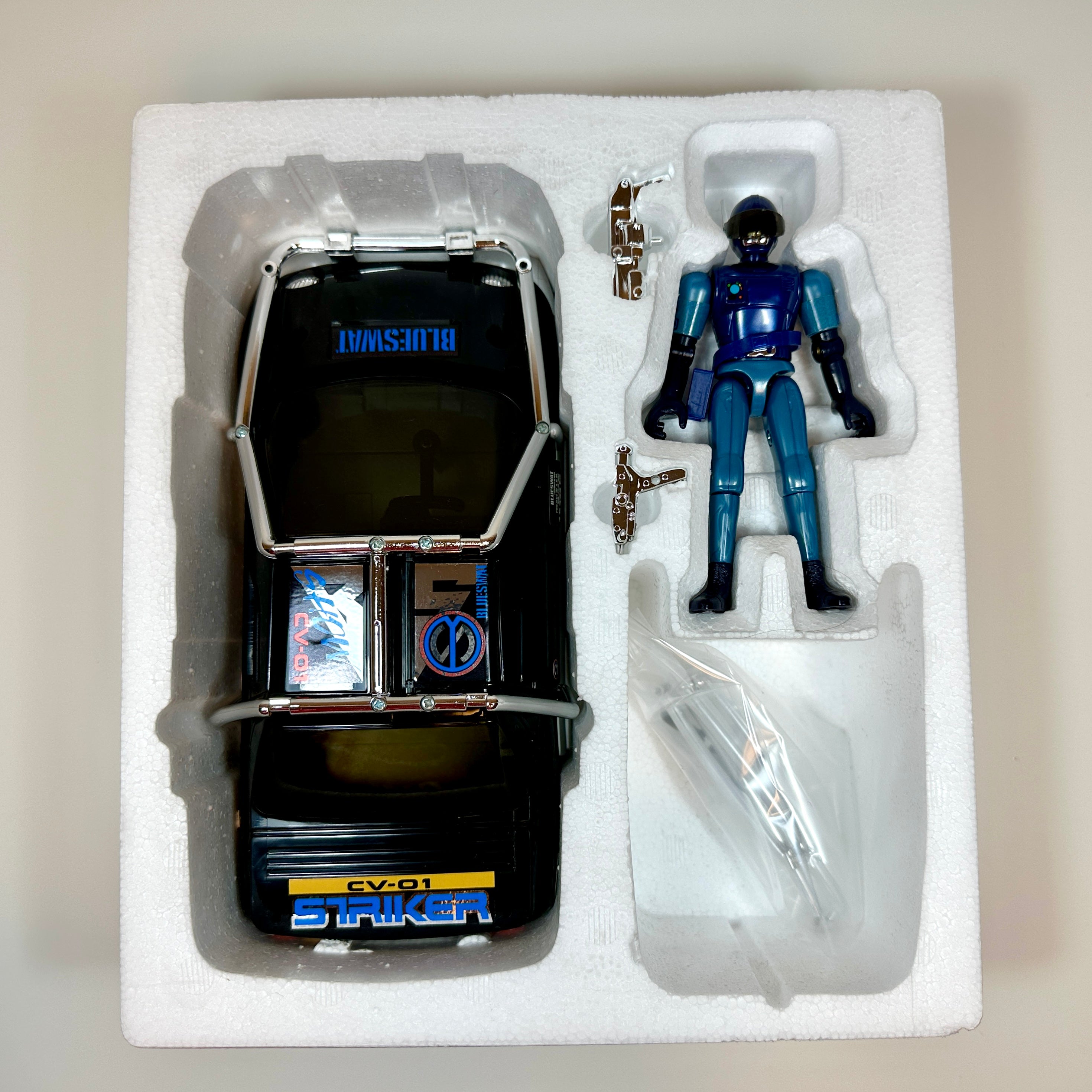 Vintage Blue SWAT Striker CV-01 Toy 1994 Japan