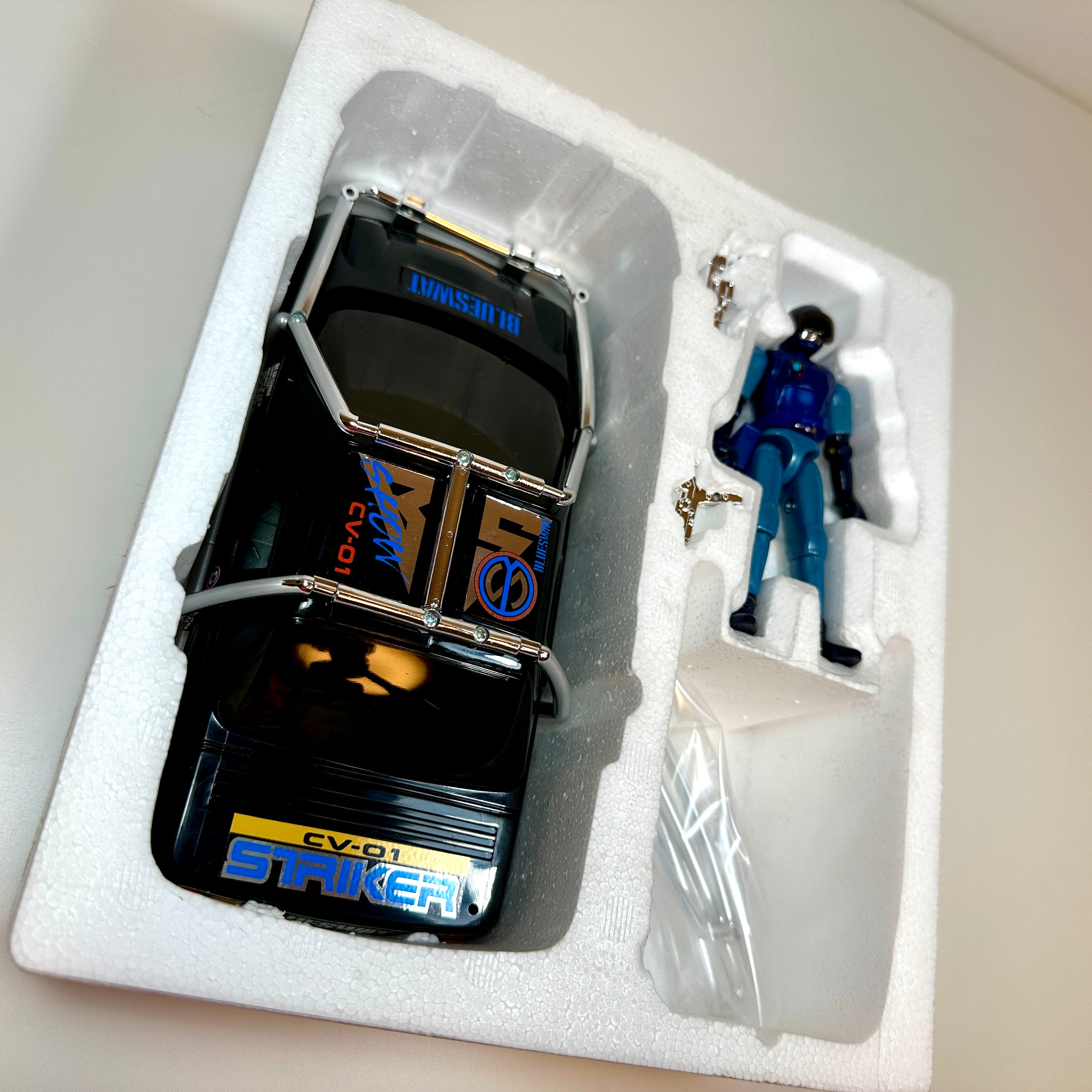 Vintage Blue SWAT Striker CV-01 Toy 1994 Japan