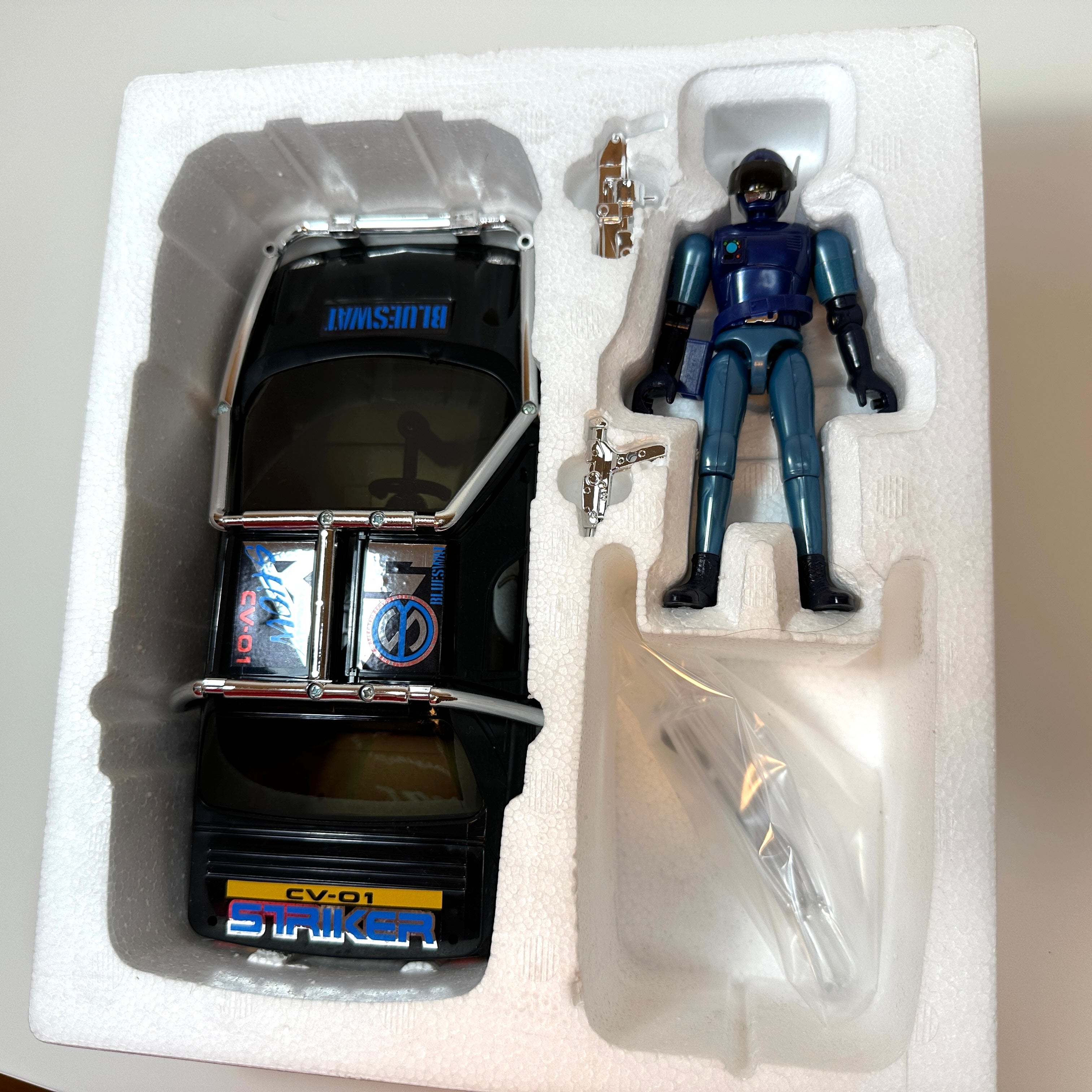 Vintage Blue SWAT Striker CV-01 Toy 1994 Japan