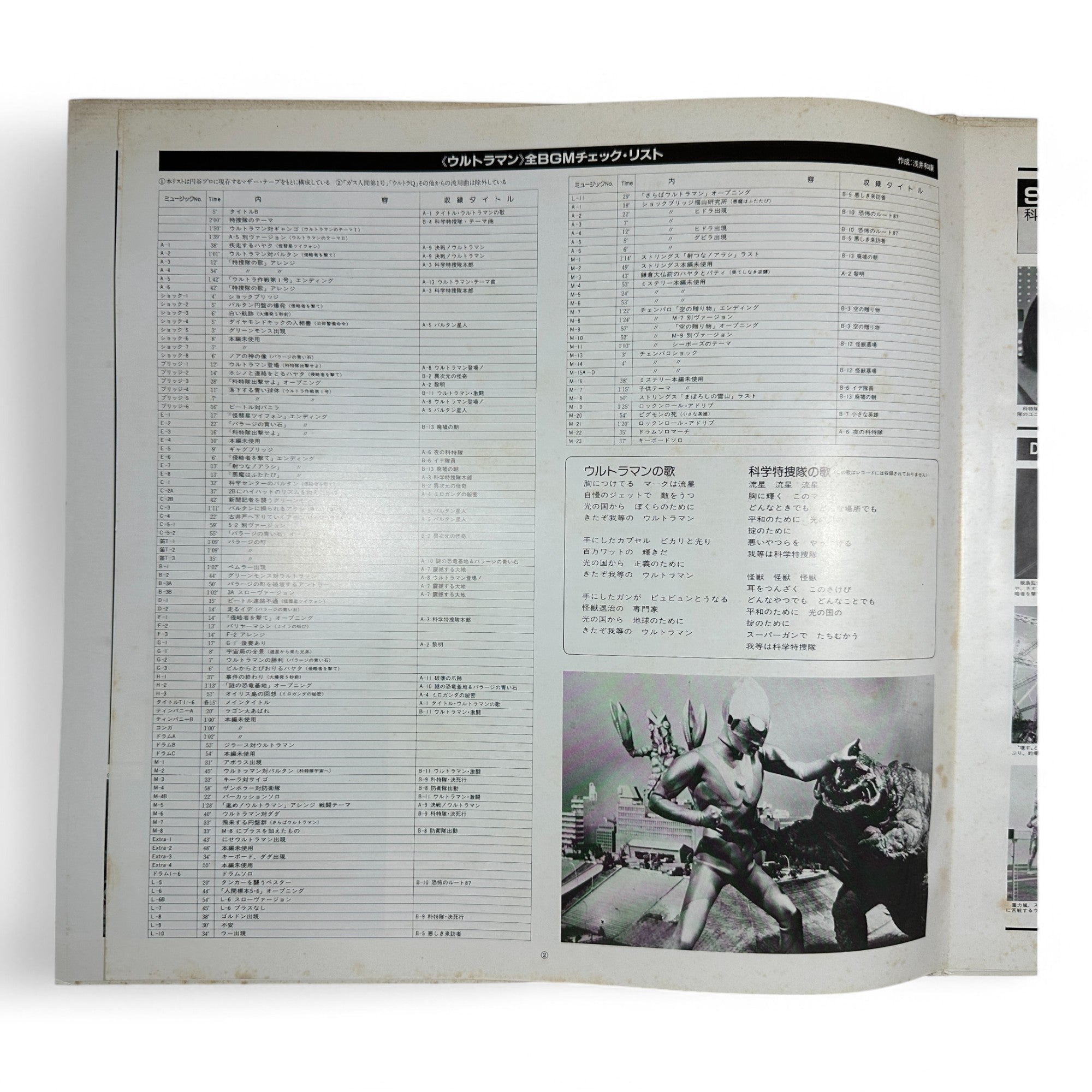 Ultraman Original BGM Collection 2 Vinyl LP - Vintage Tokusatsu Soundtrack