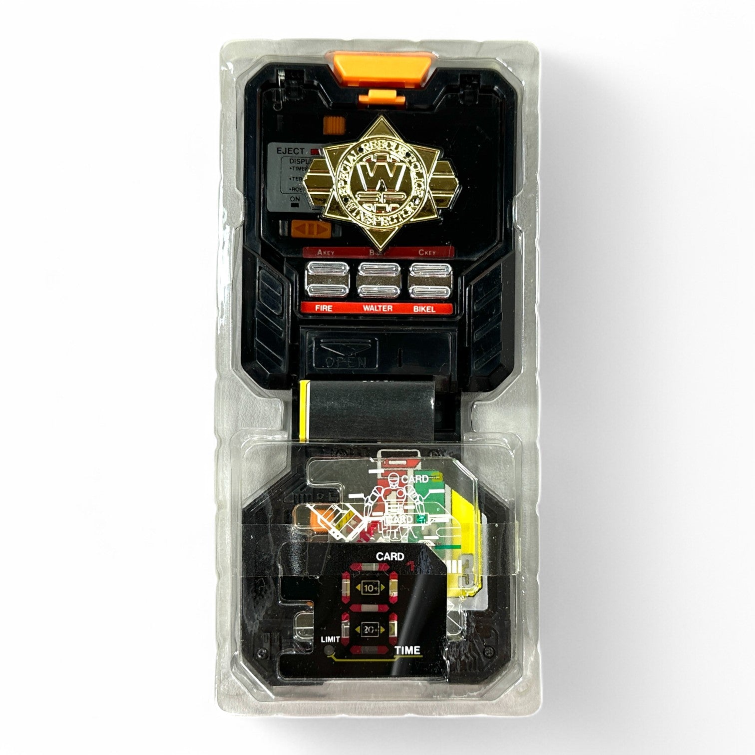 Vintage Tokkei Special Rescue Police Winspector DX Police Techo Badge & Card Device Notebook – Bandai 1990 Rare Tokusatsu Collectible Toy