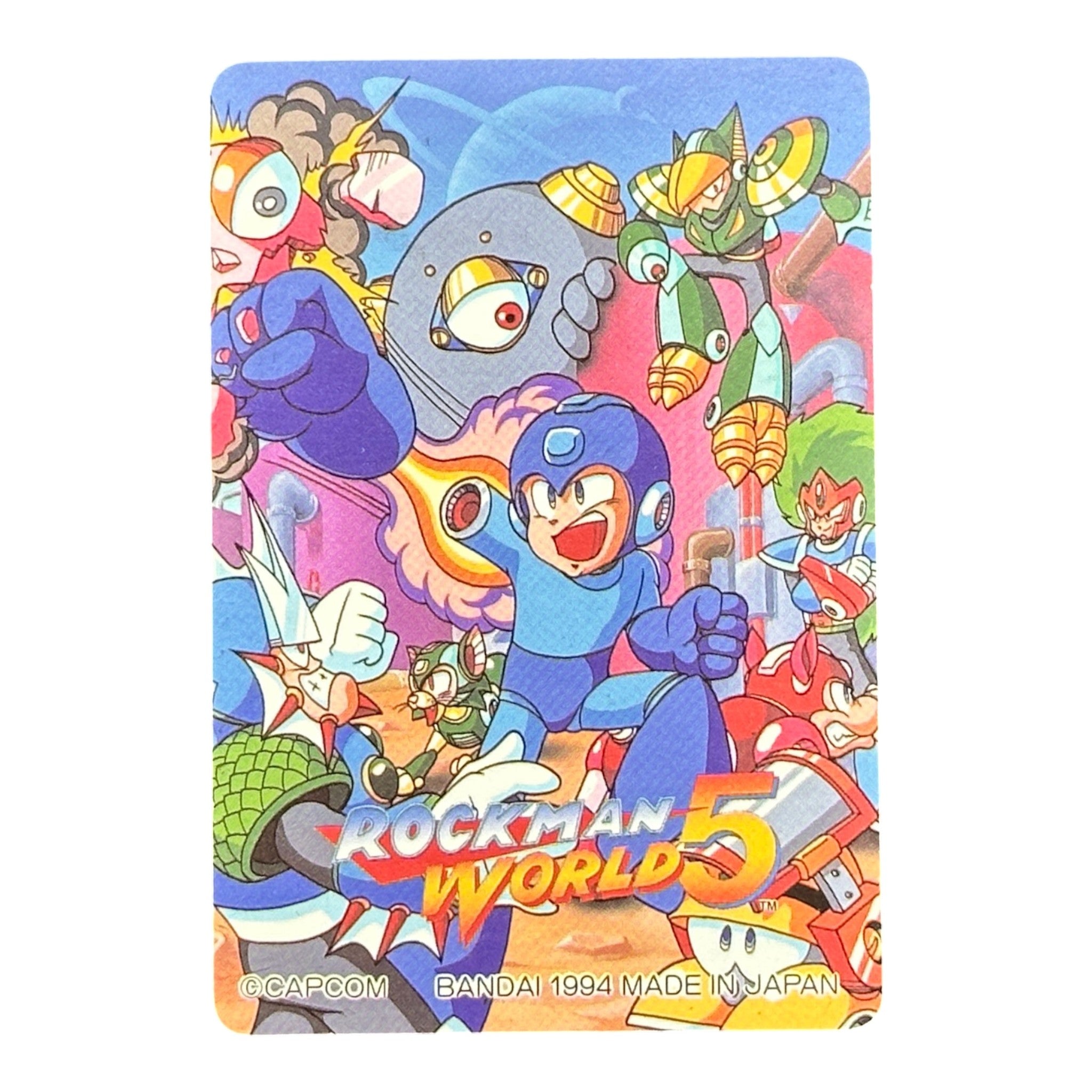 Rockman 7 No.174 Prism Holo Card Bandai Japan Megaman Action Scene HP Vintage