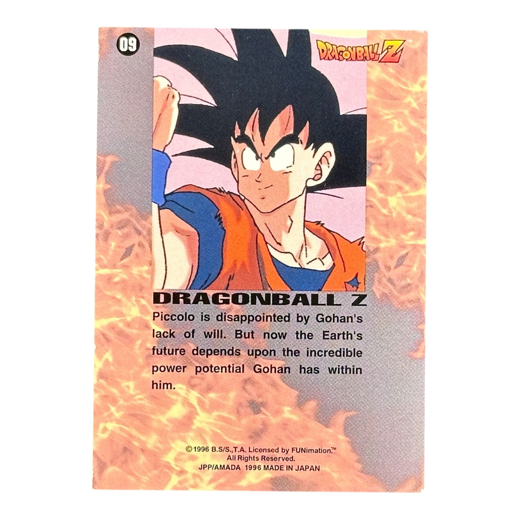 Dragon Ball Z Piccolo Holographic Card No.09 Amada 1996 Prism DBZ Japan Collectible