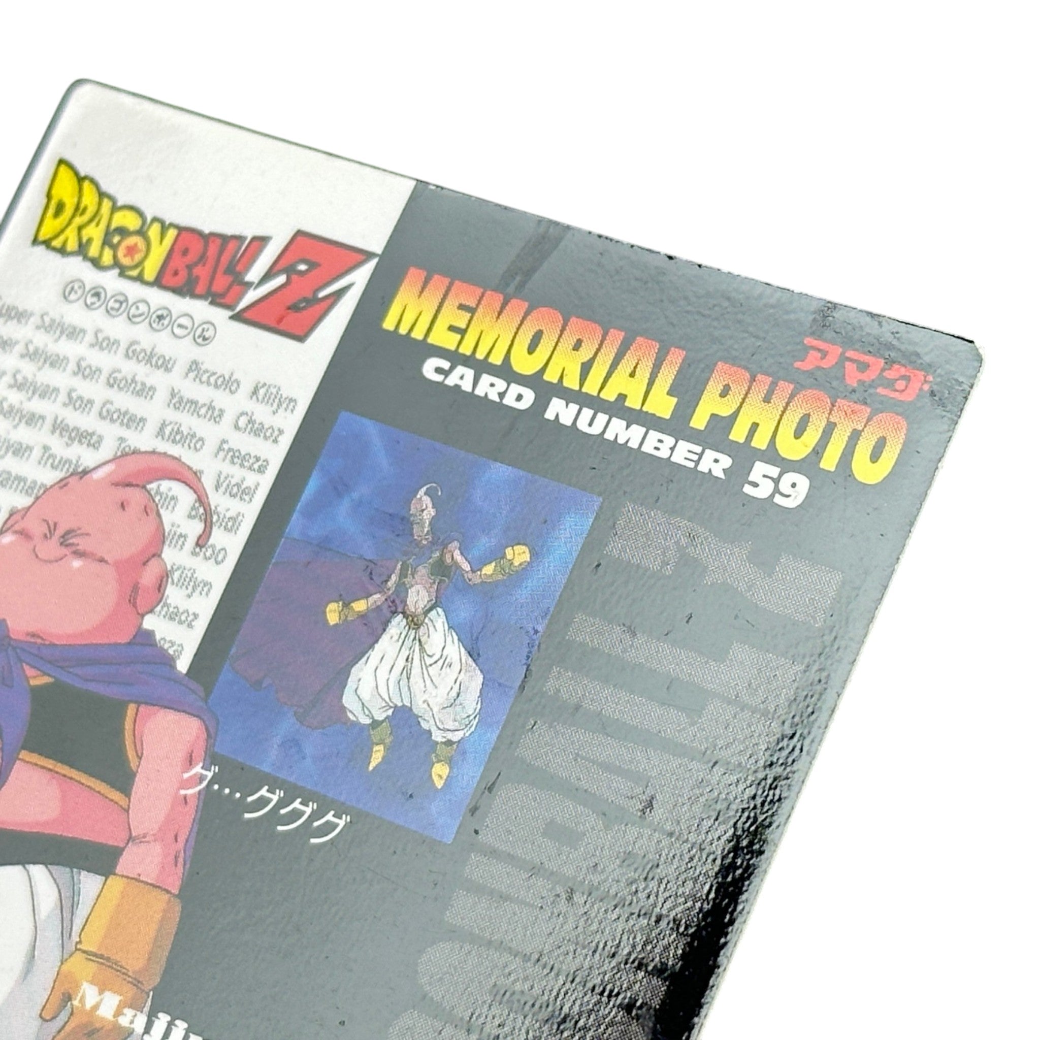 Dragon Ball Z Super Saiyan Vegeta & Trunks Card No.59 Memorial Photo Holographic 1995 Japan