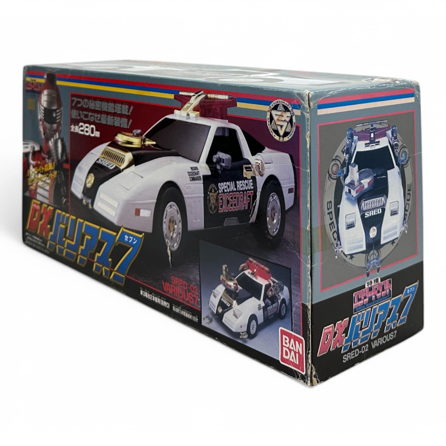 Bandai DX Various 7 Special Rescue Exceedraft Police Car Toy 1992