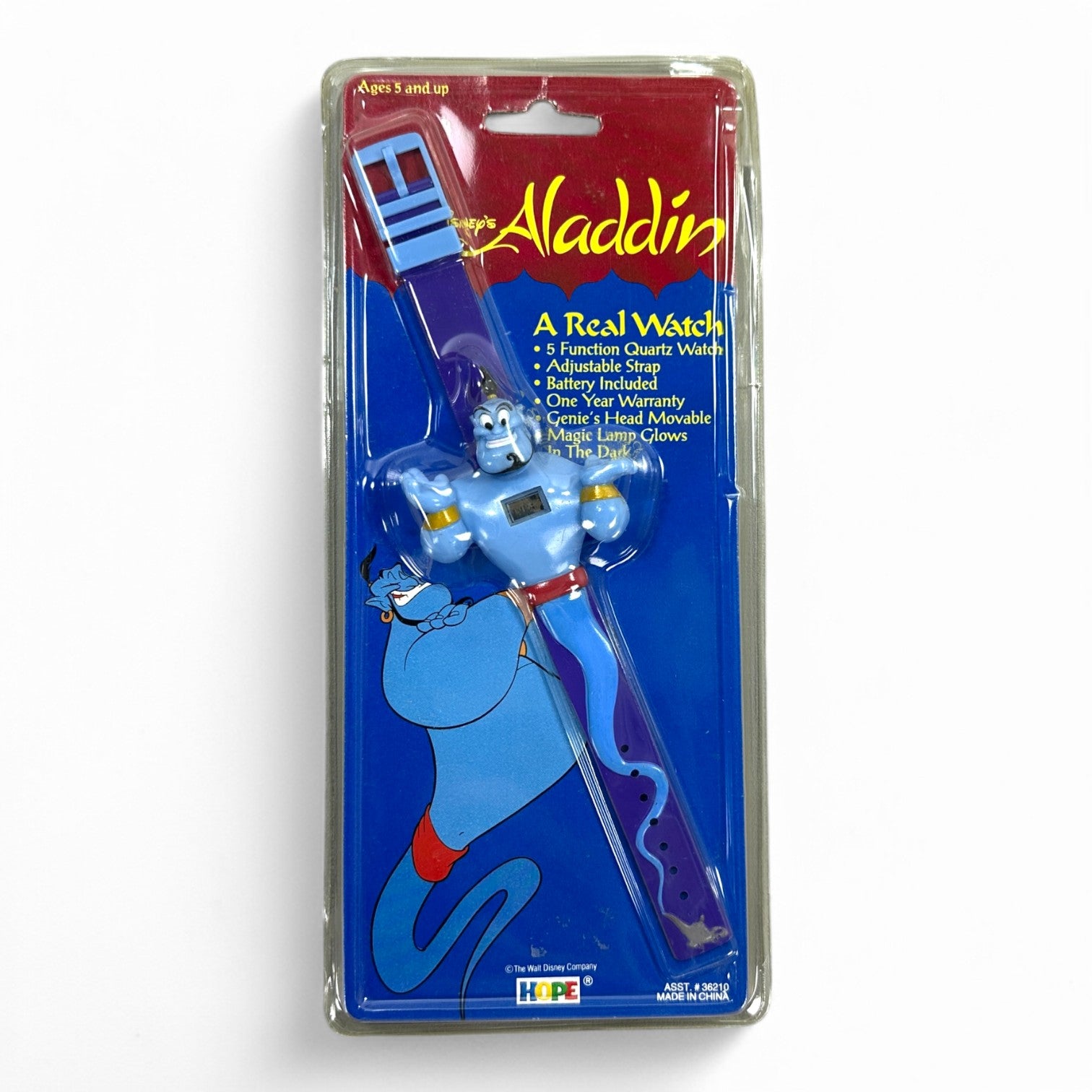 Disney Aladdin Genie Digital Watch Vintage 90s Quartz Wristwatch