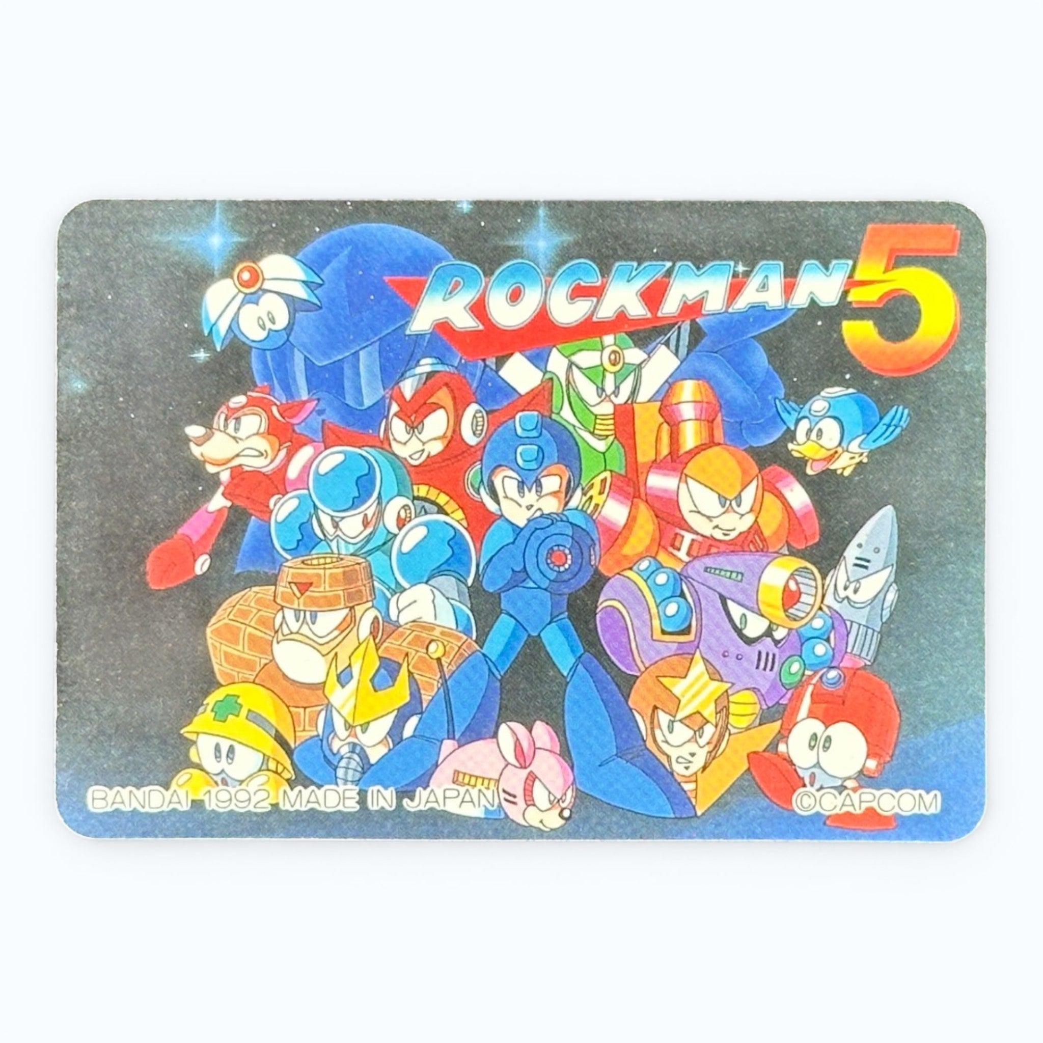 Mega Man 5 No.87 Prism Card Bandai 1992 Japanese Holo Rockman 5 Capcom