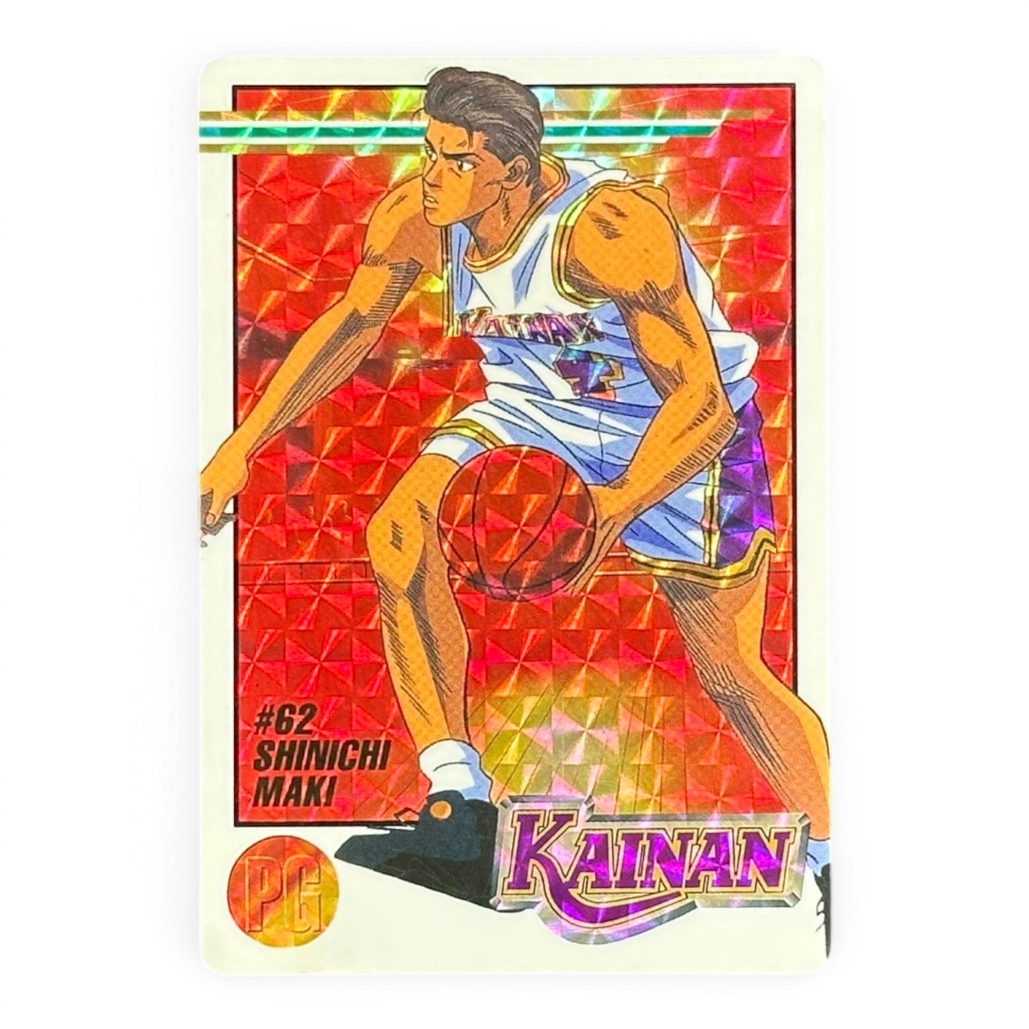 Slam Dunk Shinichi Maki #62 Bandai 1994 Japanese Holo Anime Card Rare Collectible