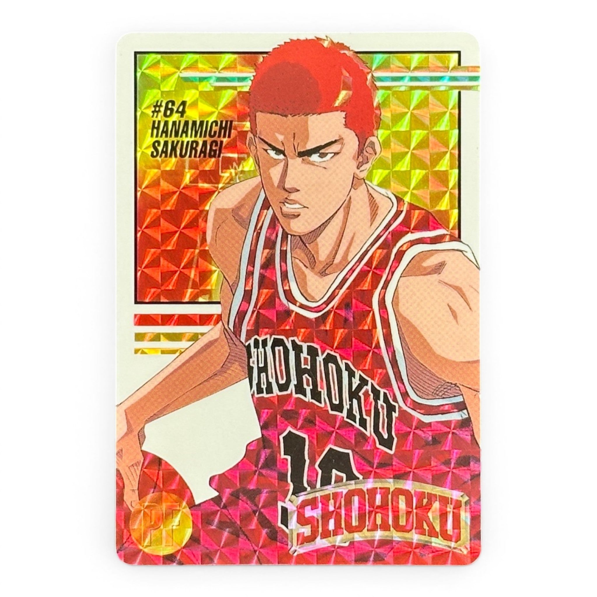 Slam Dunk Hanamichi Sakuragi #64 Bandai 1995 Japanese Holo Anime Card Rare Collectible