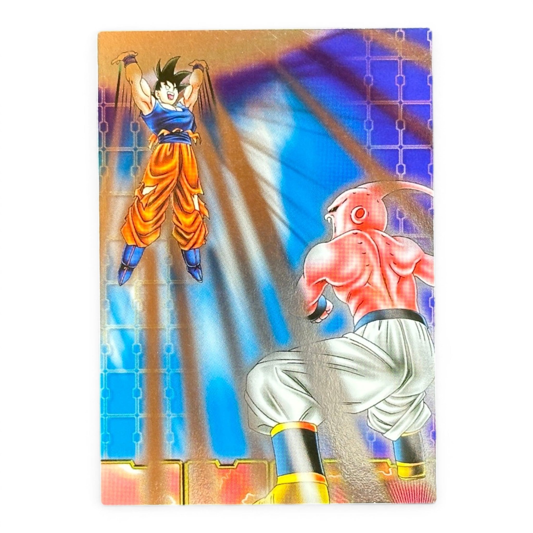 Dragon Ball Z Goku vs Majin Buu SP No.50 Prism Card Ensky Japan Vintage Holo