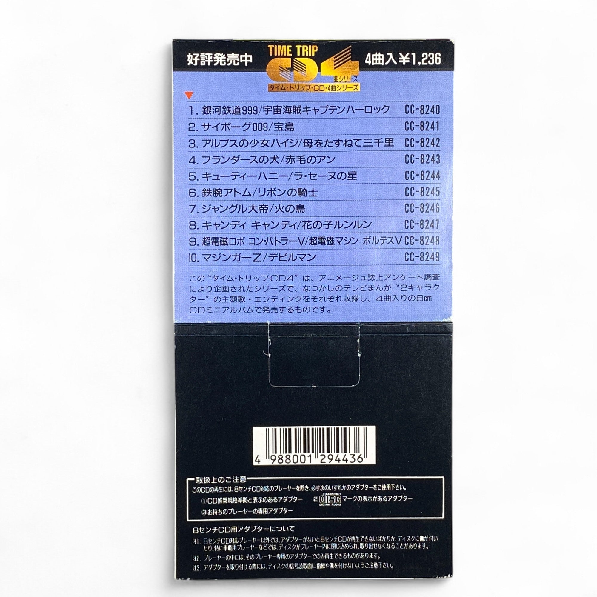 8cm Mini CD Cyborg 009 Treasure Island TIME TRIP Vol.2 1989 Retro Anime Soundtrack