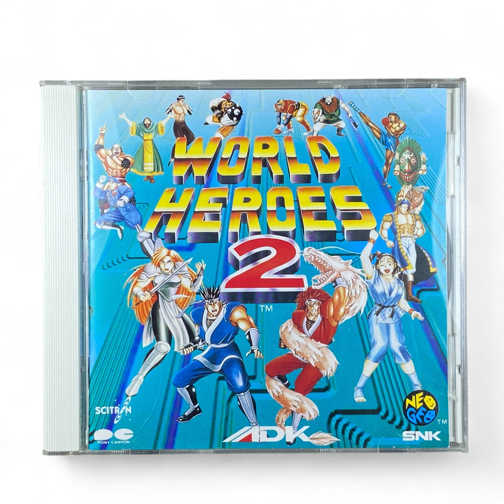 World Heroes 2 Soundtrack CD Neo Geo SNK ADK Arcade Fighting Game OST