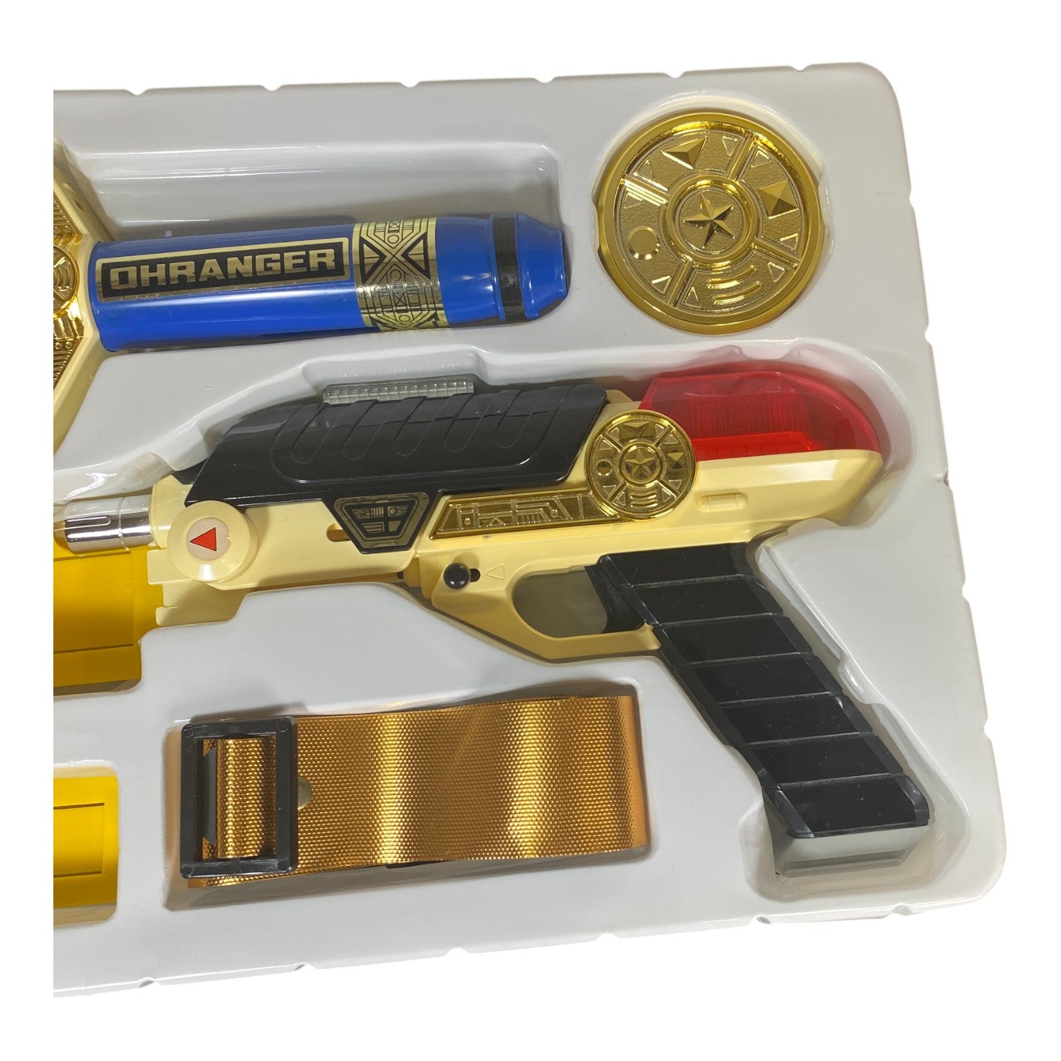 Chouriki Sentai Ohranger King Blaster Set Bandai 1995 Vintage Boxed Toy Used