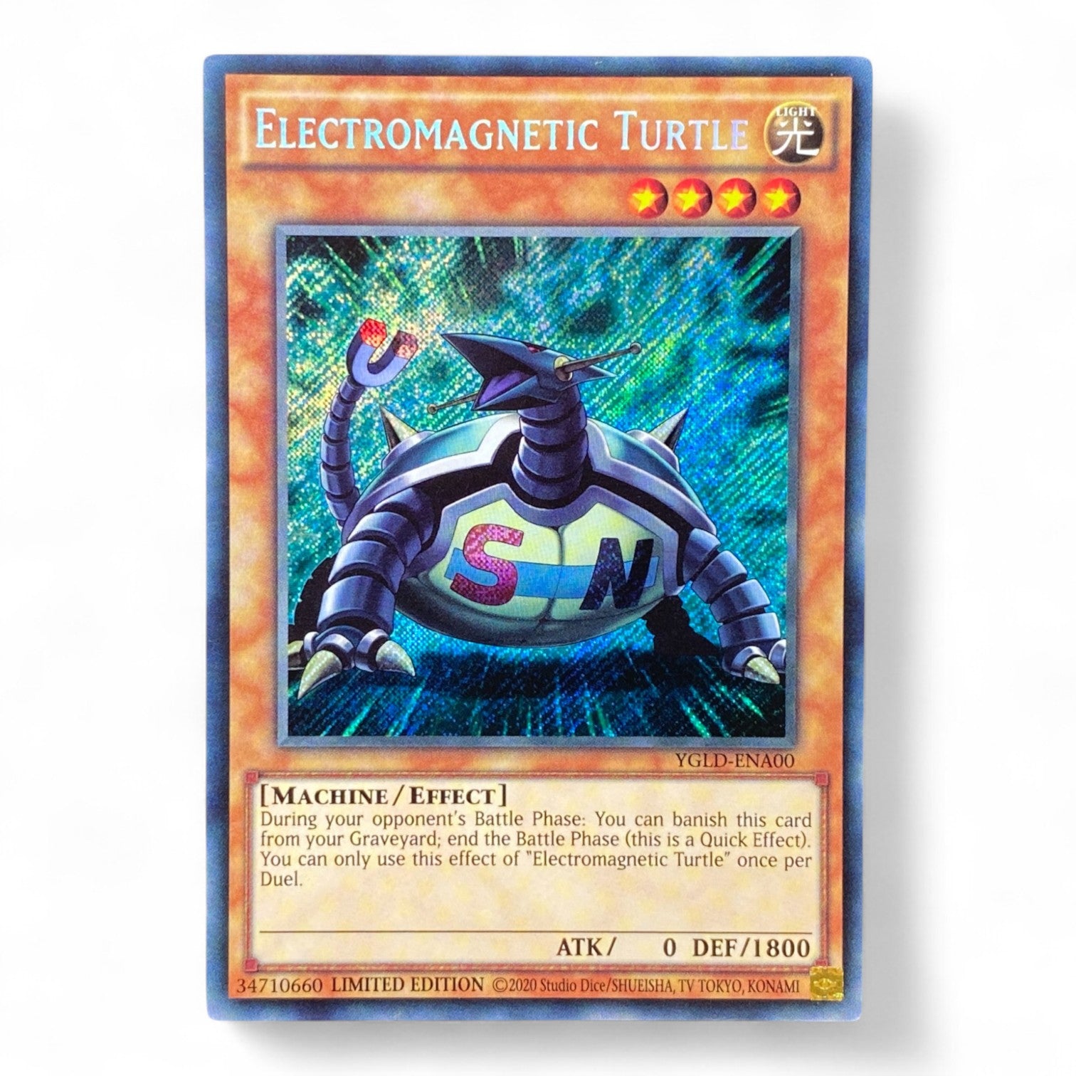 Yu-Gi-Oh! Electromagnetic Turtle Secret Rare Limited Edition YGLD-ENА00 Card