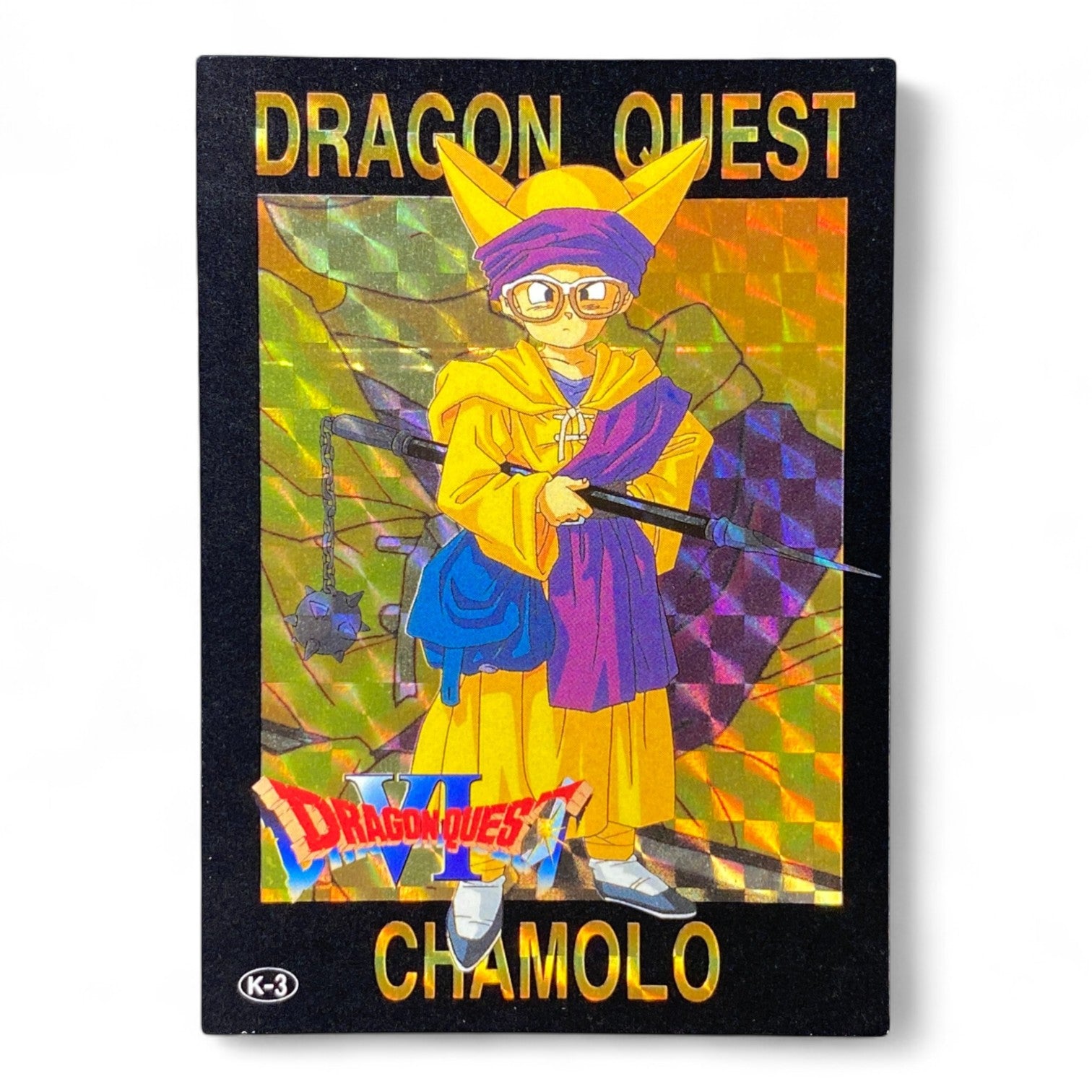 Dragon Quest VI Chamolo Holographic Prism Card K-3 Vintage Collectible