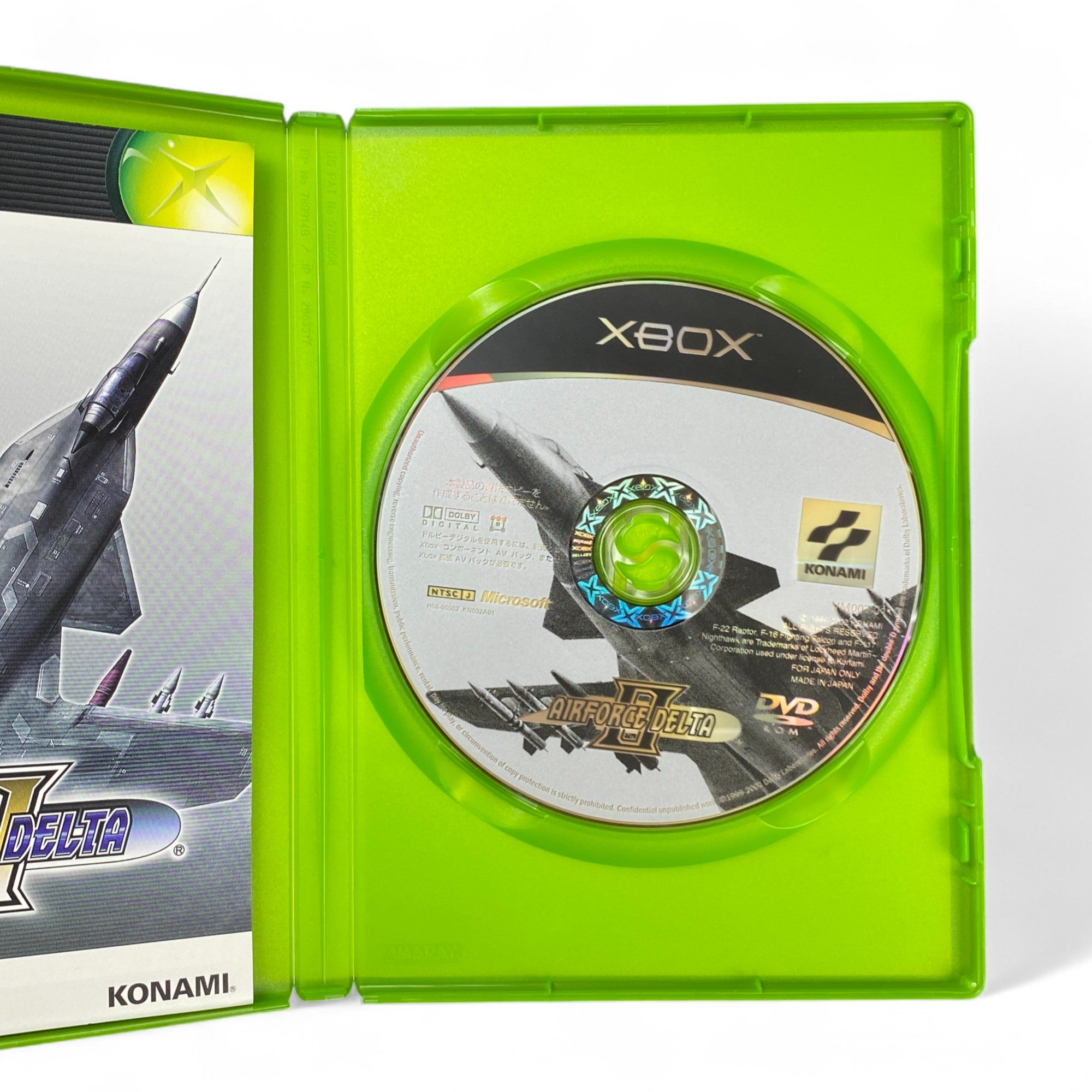 Airforce Delta II Xbox Game Japan Edition Cover – Konami Flight Sim