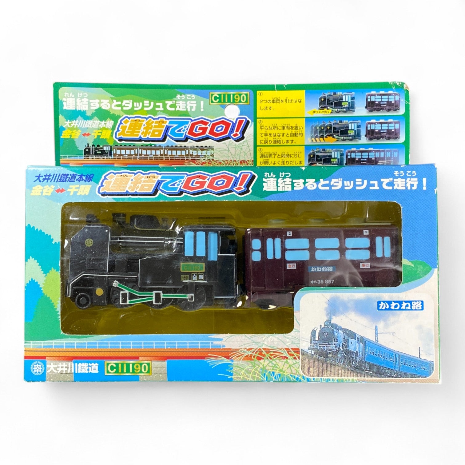 C11 190 Oigawa Railway Toy Train Set Vintage Japanese Steam Locomotive Unopened Box