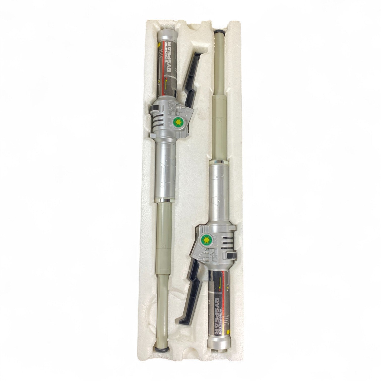 DX Bice Spear Winspector Bandai 1990 Twin Rod Weapon Set Opened Vintage Japanese Tokusatsu Toy
