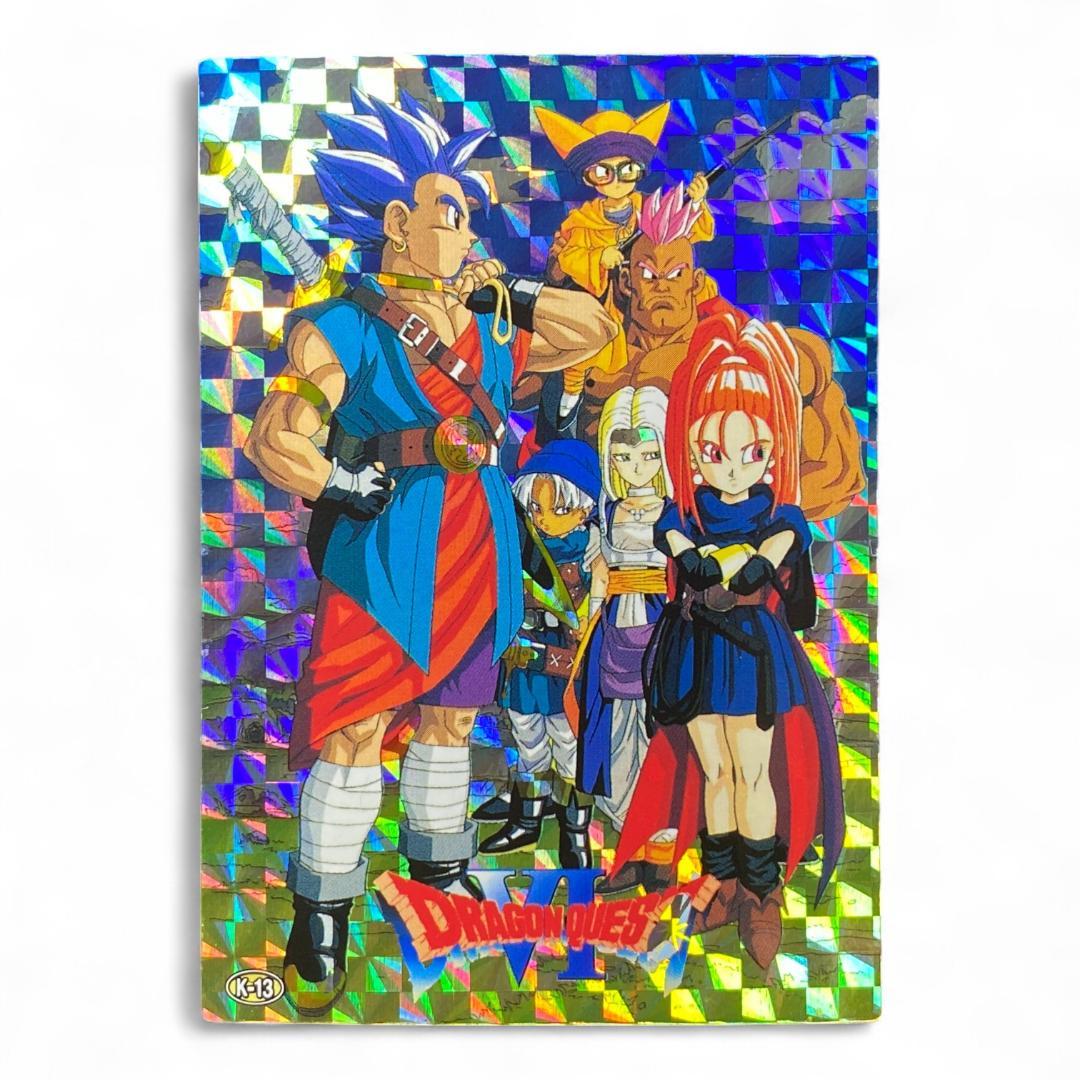 Dragon Quest VI party holographic card K-13 vintage foil