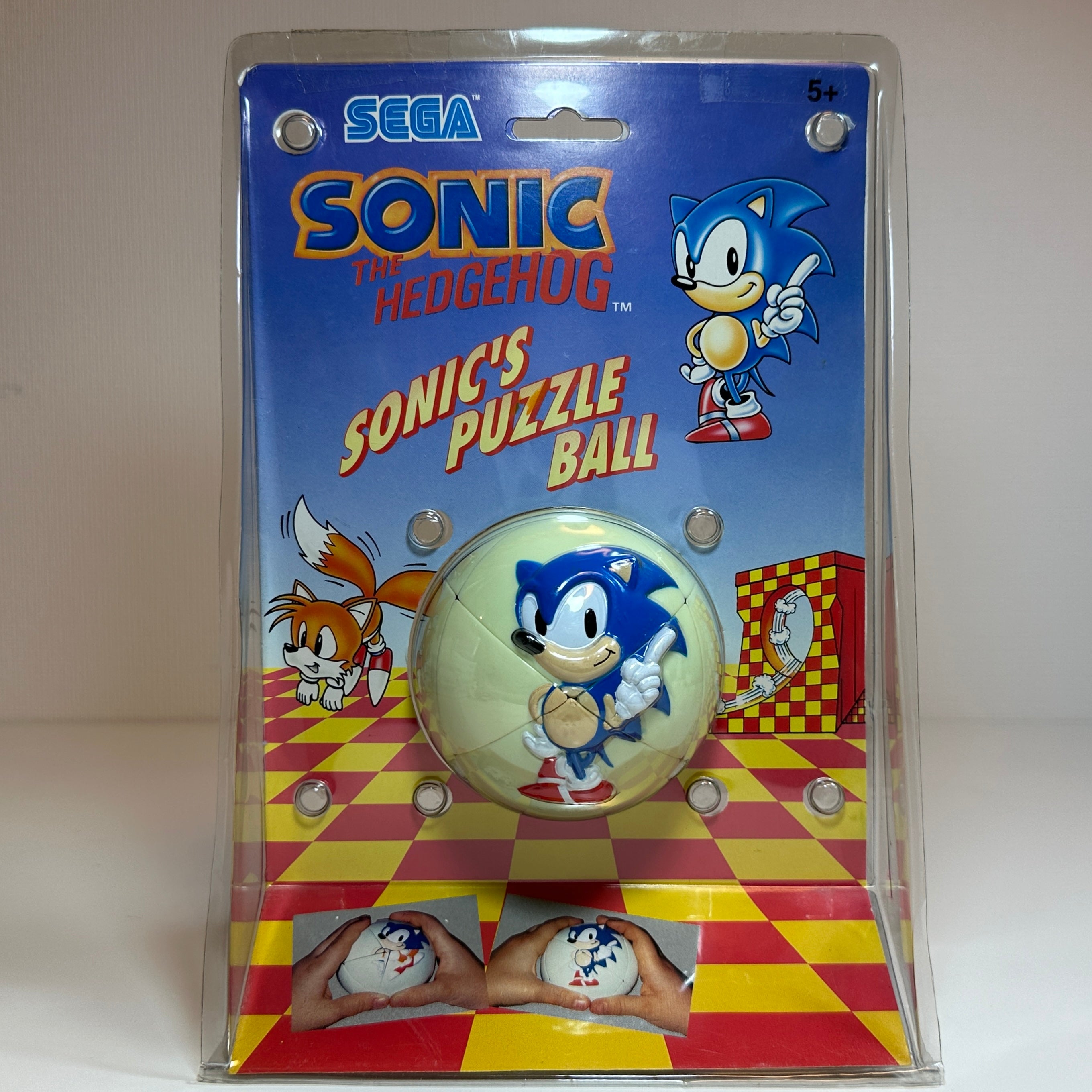 RARE SONIC THE HEDGEHOG SONIC'S PUZZLE BALL SEGA 1990 JAPAN