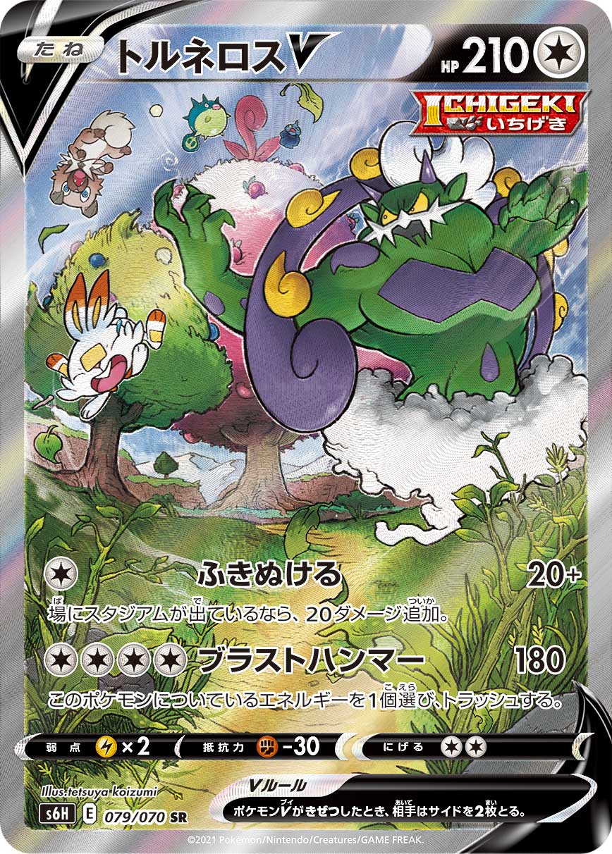 Pokemon Tornadus V Card