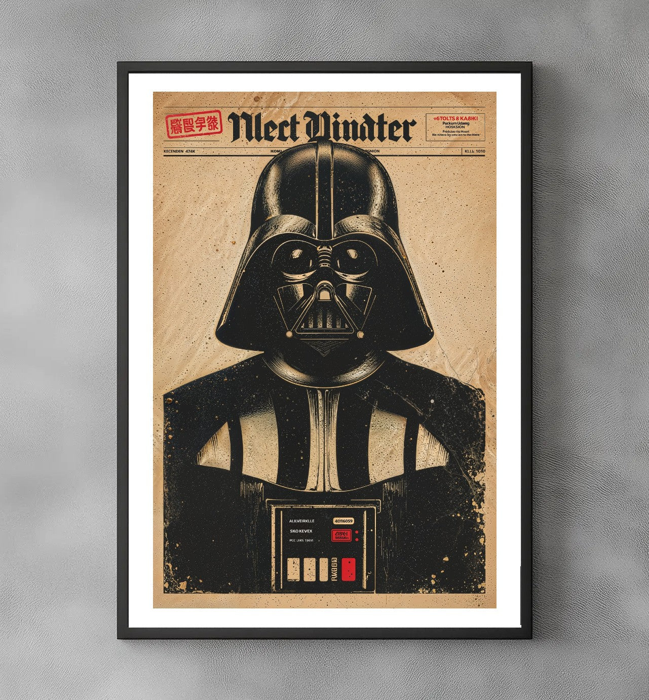 Sato Hageshi - The Guide - Darth Vader Propaganda - Signed and Numbered 2/10