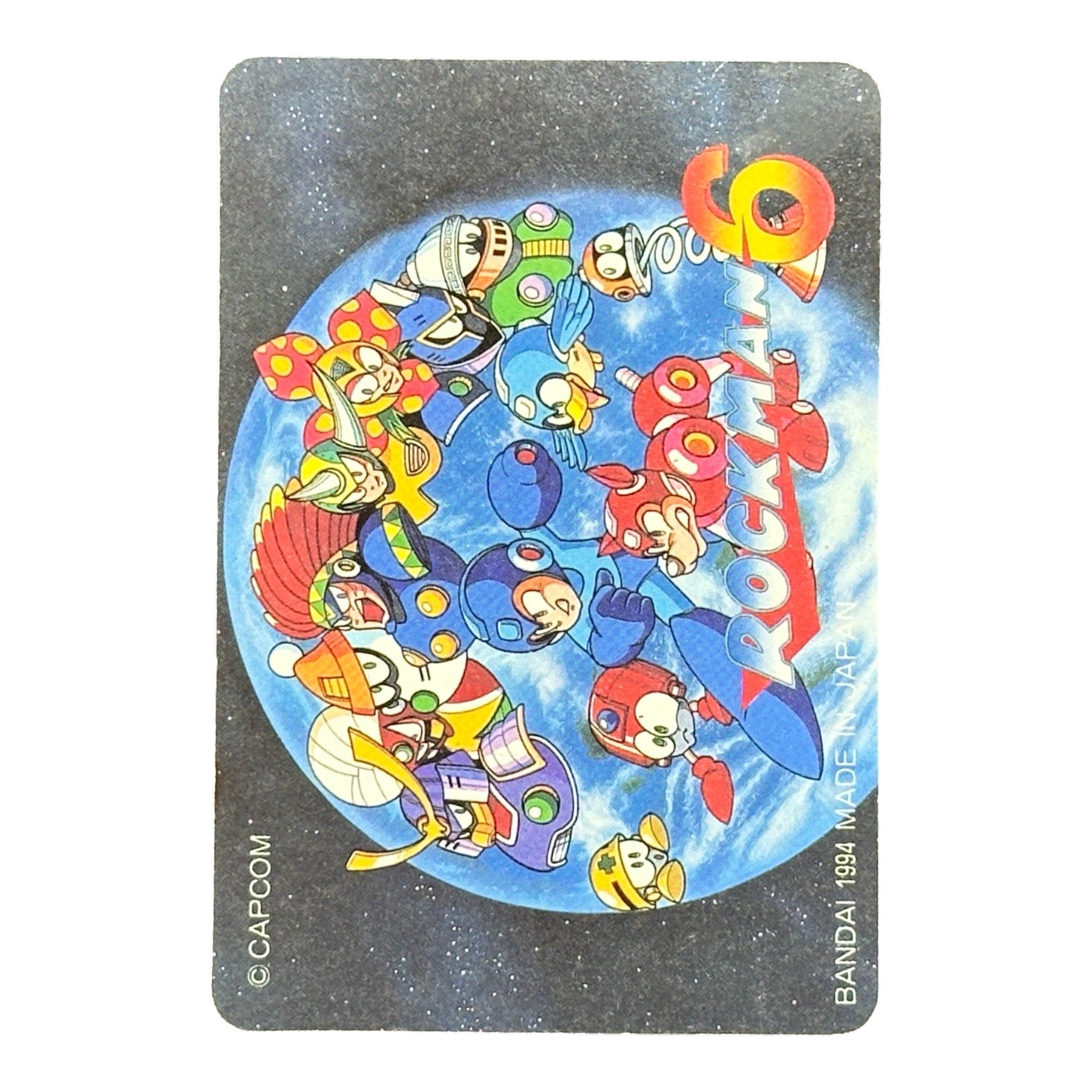Rockman 6 No.131 Prism Holo Card Bandai 1994 Japan Megaman Skull Fortress
