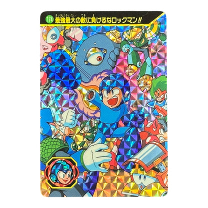 Rockman 7 No.174 Prism Holo Card Bandai Japan Megaman Action Scene HP Vintage