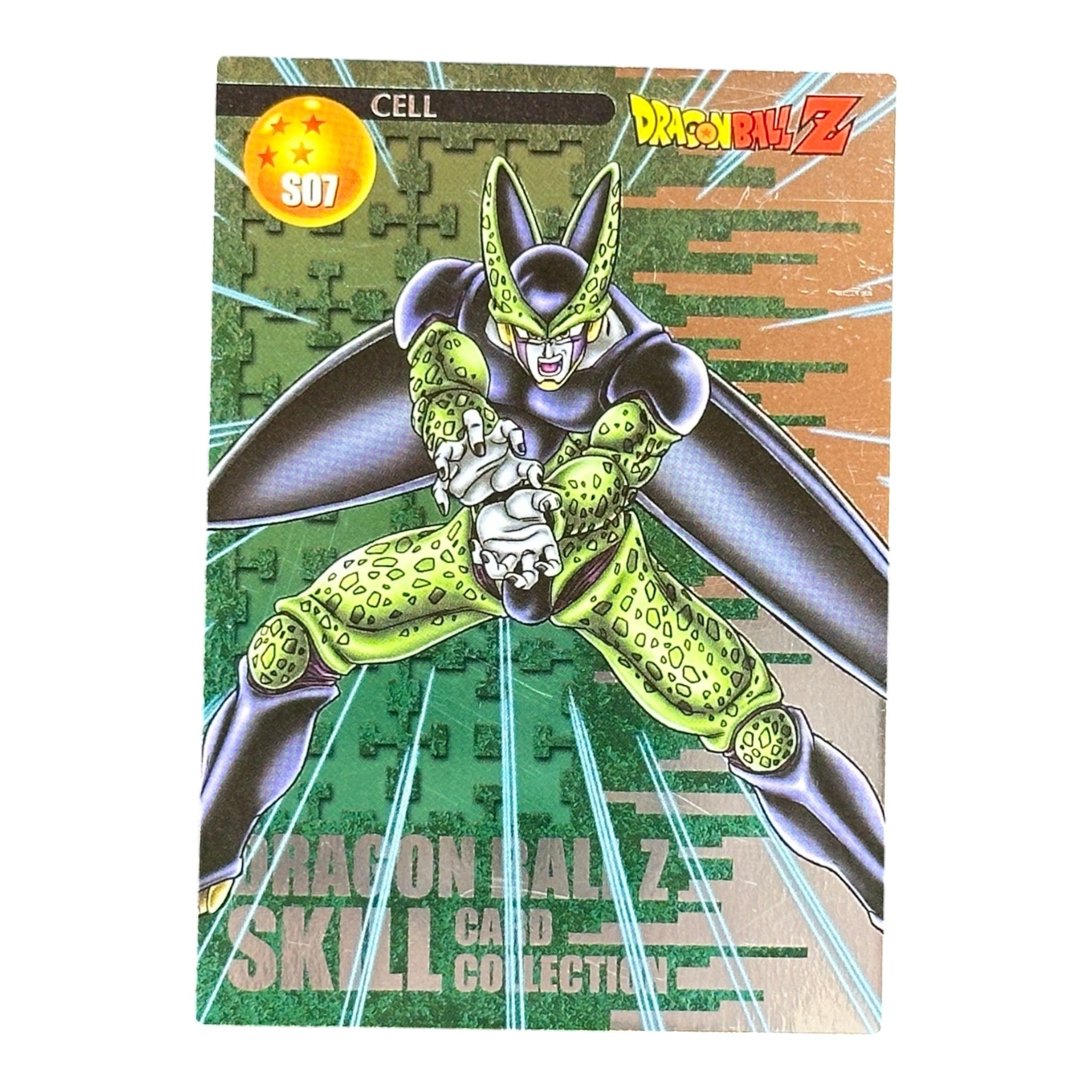 Dragon Ball Z Cell S07 Skill Collection Card Holo Prism Ensky Japan Perfect Cell Rare
