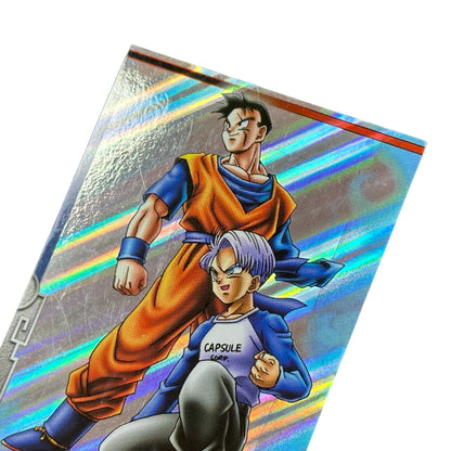 Dragon Ball Z Gohan & Trunks S-22 Amada Card 2003 Japan Prism Holo DBZ Collectible