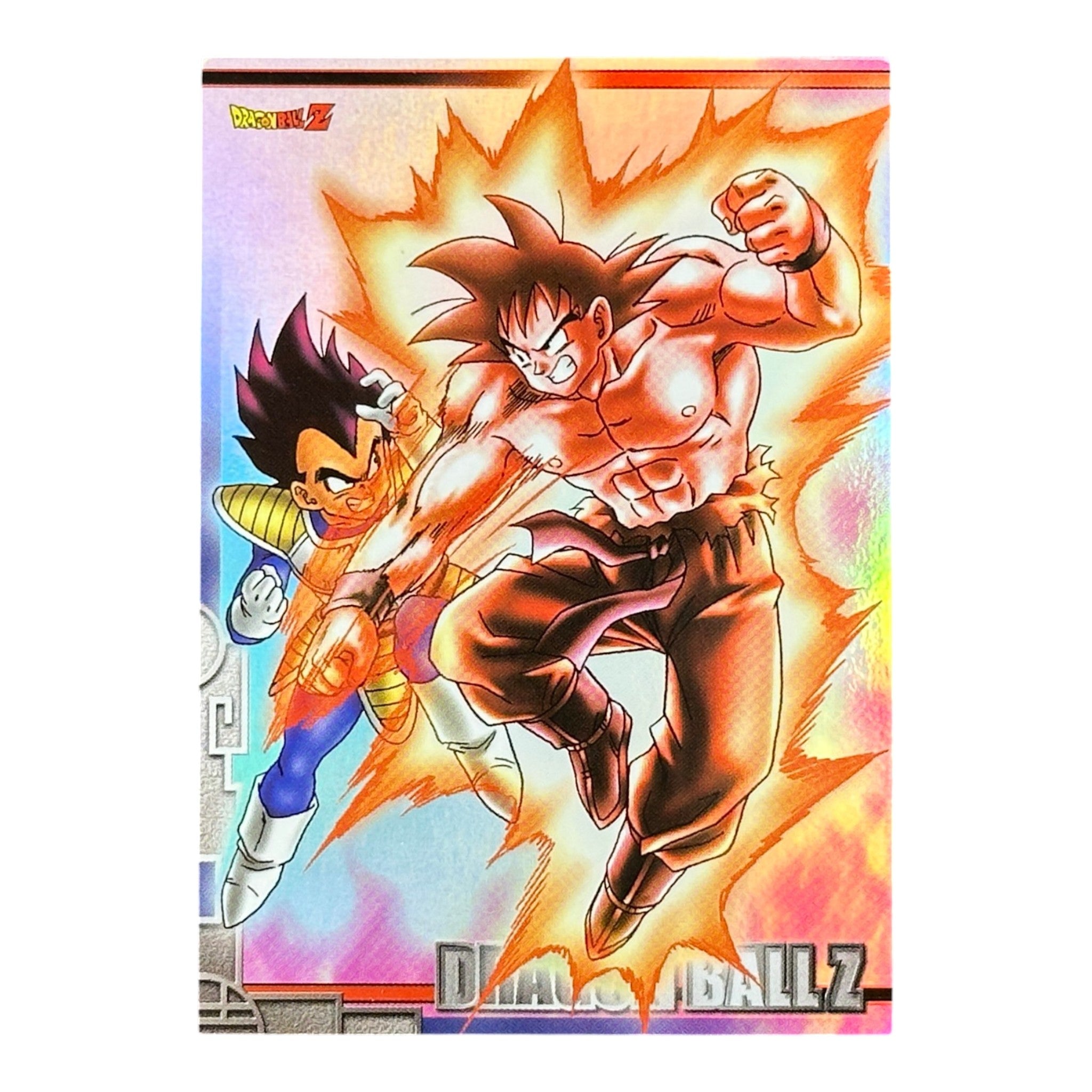 Dragon Ball Z Goku vs Vegeta Holographic Card S-04 Amada 2003 Prism DBZ Japan Collectible