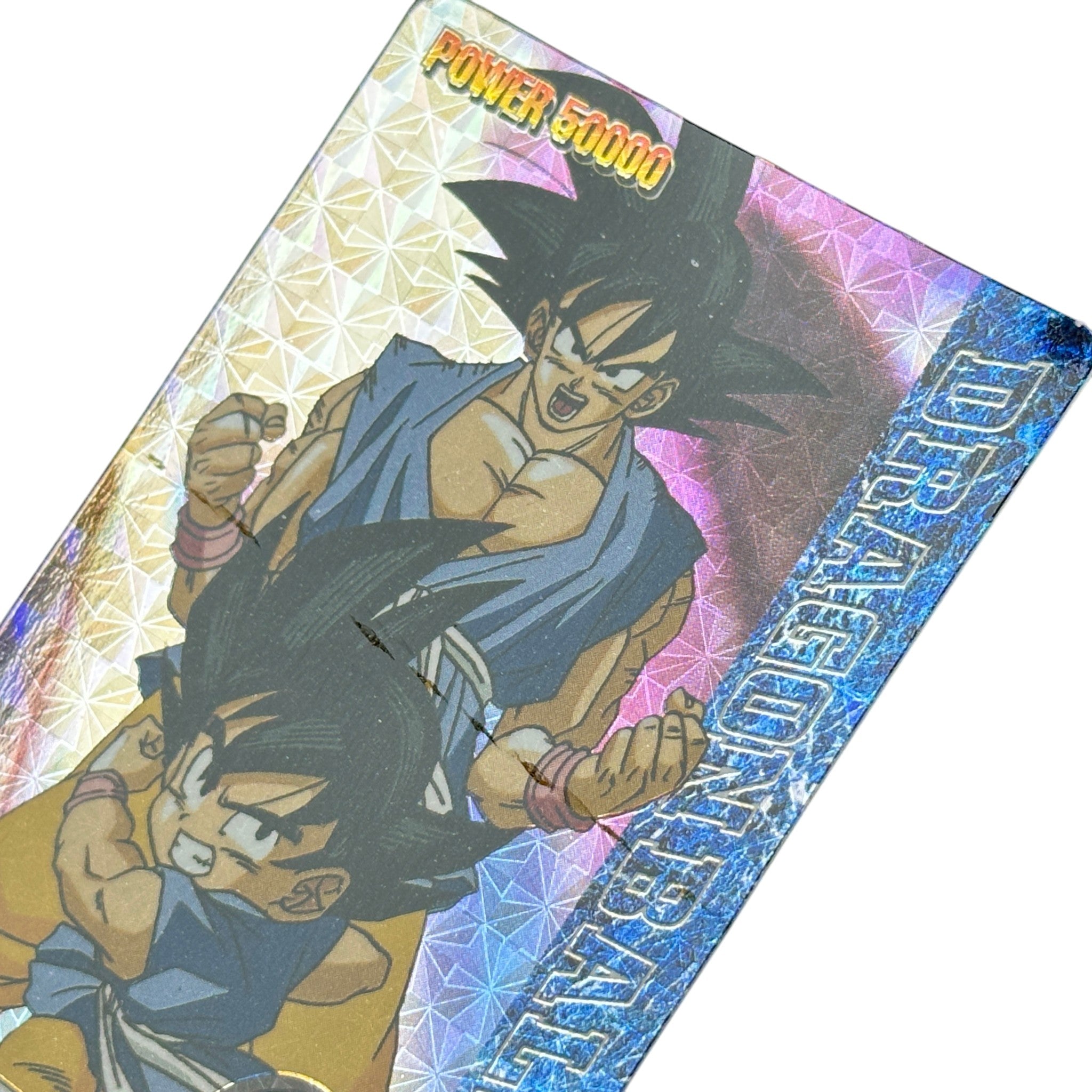 Dragon Ball GT Goku & Trunks Holographic Card 1996 Amada Prism Rare Japanese Anime Collecti