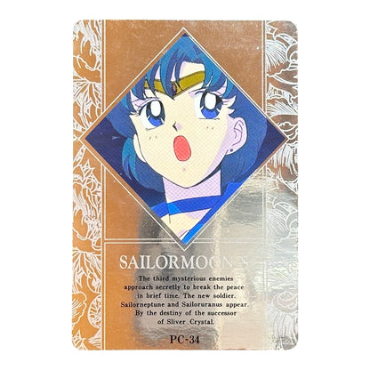 Sailor Moon S Sailor Neptune Moon Princess Card PC-34 Amada Vintage Japanese Anime Collectible