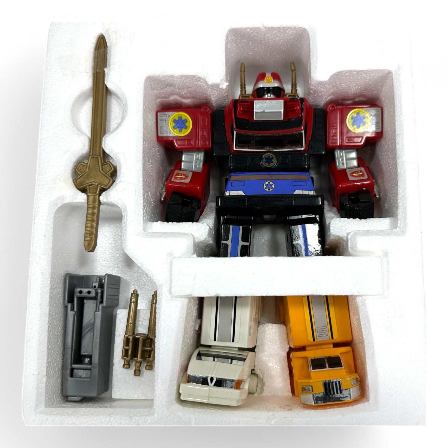 Bandai Victory Robo GoGoFive DX Rescue Sentai Megazord 1999