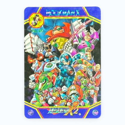 Mega Man X2 No.48 Prism Card Bandai 1994 Japanese Holo Rockman X Capcom