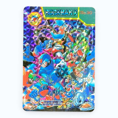 Mega Man X No.90 Prism Card Bandai 1995 Japanese Holo Rockman X Capcom