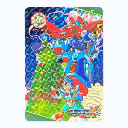 Mega Man X3 Doppler No.89 Prism Card Bandai 1995 Japanese Holo Rockman X3 Capcom
