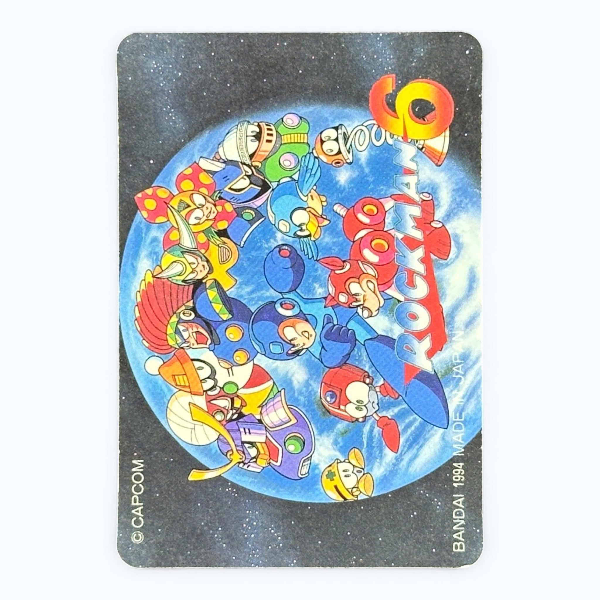 Mega Man 6 No.129 Prism Card Bandai 1994 Japanese Holo Rockman 6 Capcom