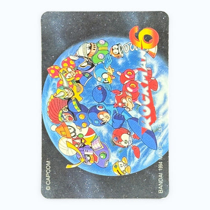 Mega Man 6 No.129 Prism Card Bandai 1994 Japanese Holo Rockman 6 Capcom