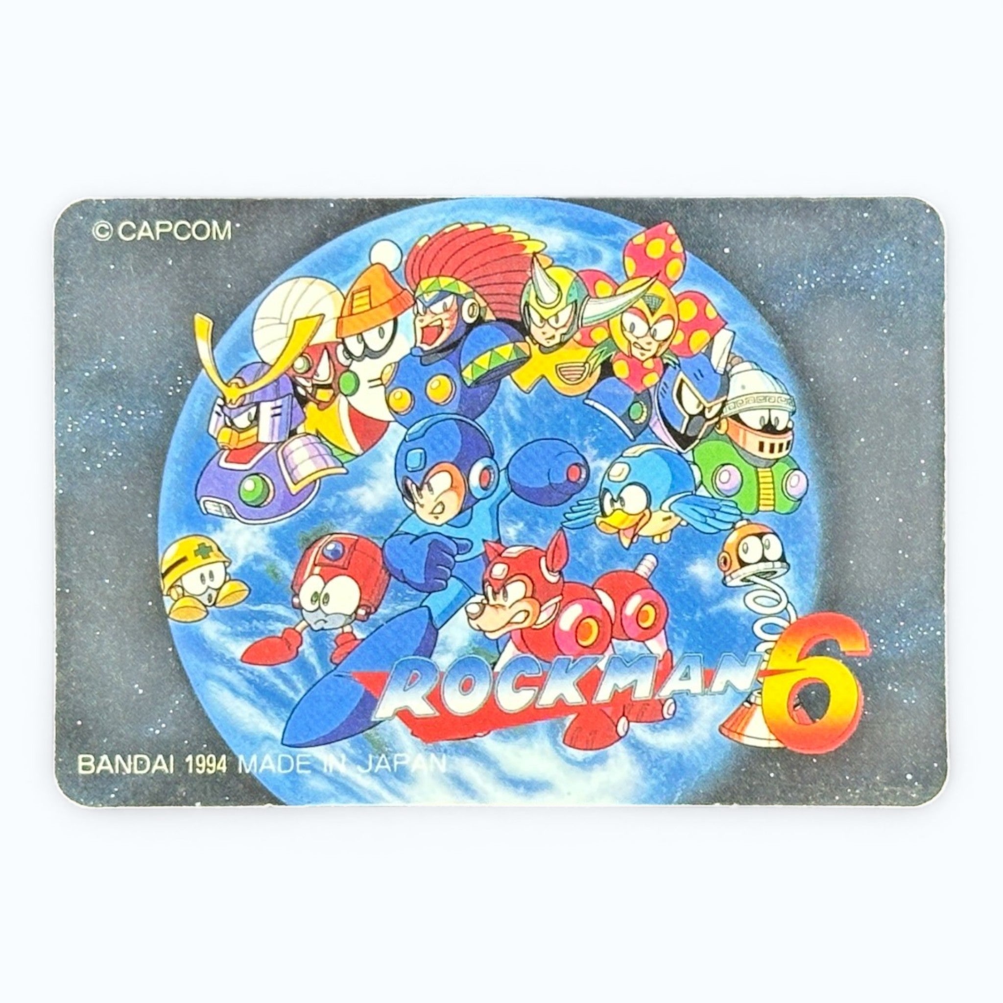Mega Man 6 No.132 Prism Card Bandai 1994 Japanese Holo Rockman 6 Capcom