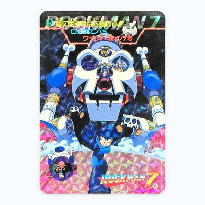 Rockman 7 Holographic Card No.215 Bandai 1995 Mega Man Japanese Prism Card