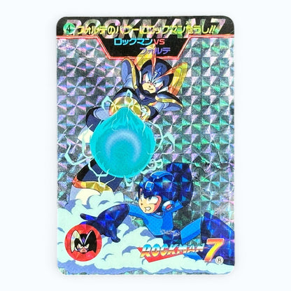 Rockman 7 Holographic Prism Card No.214 Bandai 1995 Mega Man Japanese Vintage Card