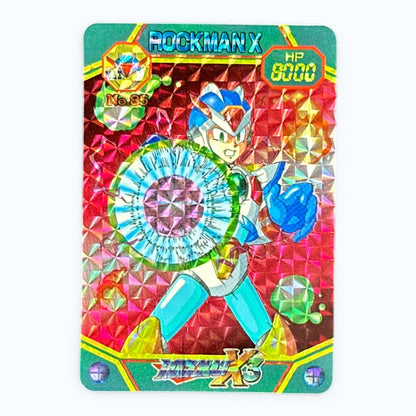 Rockman X3 Holographic Card No.85 Bandai 1995 Mega Man X Japanese Prism Card