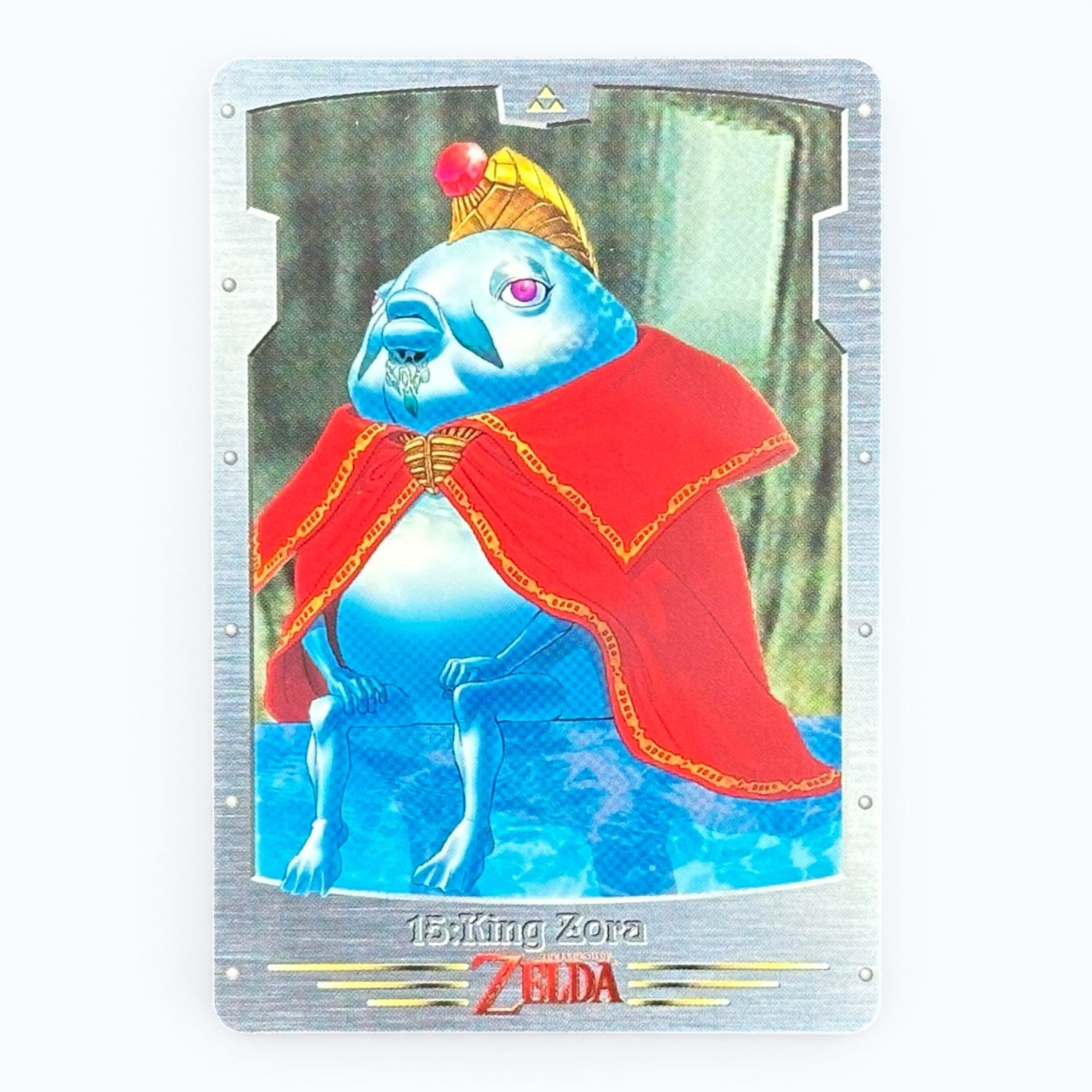 The Legend of Zelda King Zora Card No.15 Bandai 1999 Japanese Nintendo Collectible