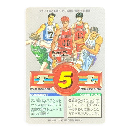 Slam Dunk Kaede Rukawa #74 Bandai 1995 Japanese Holo Anime Card Rare Collectible