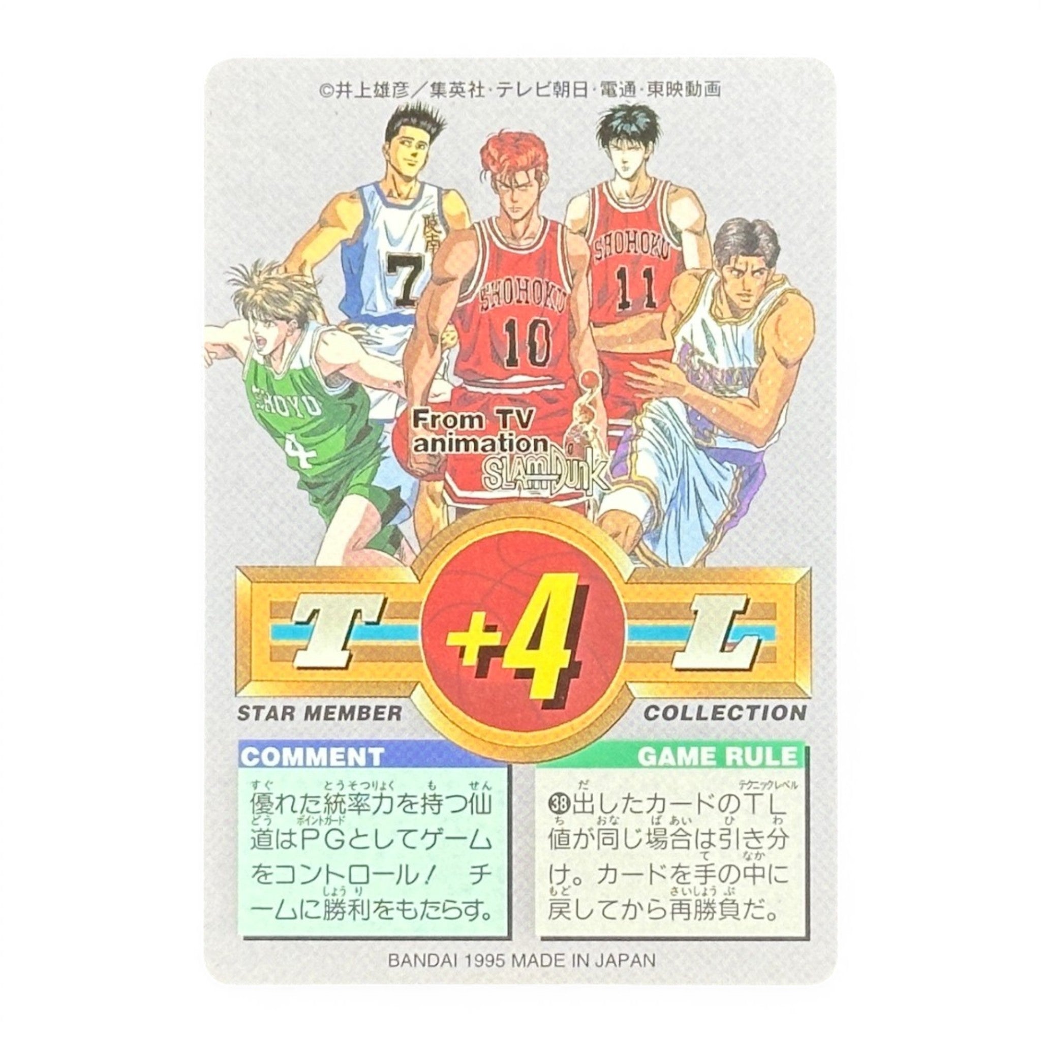 Slam Dunk Akira Sendoh #101 Bandai 1995 Japanese Holo Anime Card Rare Collectible