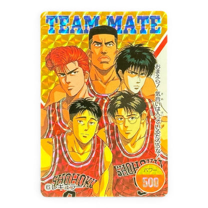 Slam Dunk Shohoku Team Matte Card Hanamichi Sakuragi Bandai Japanese Anime Collectible