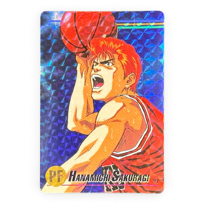 Slam Dunk Hanamichi Sakuragi Prism Holo Card Bandai 1994 Japanese Anime Collectible