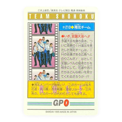 Slam Dunk Team Shohoku Memorial Scene Prism Holo Card Bandai 1995 Japanese Anime Collectible