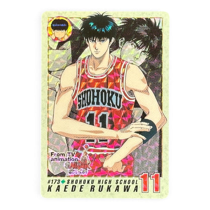 Slam Dunk Kaede Rukawa Prism Holo Card Bandai 1995 Shohoku Japanese Anime Collectible